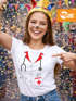 Damen T-Shirt Krankenschwester Ärztin Arzthelferin Fasching Karneval Kostüm Verkleidung Slim Fit Moonworks®preview