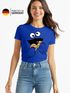 Damen T-Shirt Krümelmonster Cookie Monster Fasching Karneval Kostüm Verkleidung Slim Fit Moonworks®preview