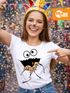 Damen T-Shirt Krümelmonster Cookie Monster Fasching Karneval Kostüm Verkleidung Slim Fit Moonworks®preview