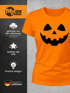 Damen T-Shirt Kürbis Halloween Party Kostüm Fasching Herbst Frauen Fun-Shirt lustig Moonworks®preview