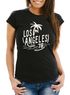 Damen T-Shirt Los Angeles Beach Palmen Surf Print Slim Fit Neverless®preview