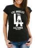 Damen T-Shirt Los Angeles California LA Palme Slim Fit Neverless®preview