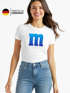 Damen T-Shirt m Fasching Karneval Gruppen-Kostüm Partner Paar Verkleidung Fun-Shirt Slim Fit Moonworks®preview