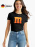 Damen T-Shirt m Fasching Karneval Gruppen-Kostüm Partner Paar Verkleidung Fun-Shirt Slim Fit Moonworks®preview