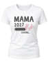 Damen T-Shirt Mama Oma Tante Patentente 2026 loading Geschenk für werdende {style_variation_string} Schwangerschaft Geburt Baby Slim Fit Moonworks®preview