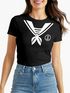 Damen T-Shirt Matrose Matrosin Sailor Fasching Fastnacht Kostüm Karneval Verkleidung lustig Slim Fit Moonworks®preview