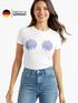 Damen T-Shirt Meerjungfrau Muschel BH Fasching Karneval Mermaid Nixe Kostüm Moonworks®preview