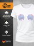 Damen T-Shirt Meerjungfrau Muschel BH Fasching Karneval Mermaid Nixe Kostüm Moonworks®preview