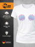 Damen T-Shirt Meerjungfrau Muschel BH Fasching Karneval Mermaid Nixe Kostüm Slim Fit Moonworks®preview