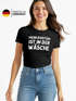 Damen T-Shirt Mein Kostüm ist in der Wäsche Spruch Fasching Karneval lustig Fun-Shirt Slim Fit Moonworks®preview