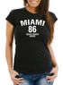 Damen T-Shirt Miami South Beach Break Spring Slim Fit Neverless®preview