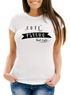 Damen T-Shirt mit Spruch Psycho Cute but Psycho but cute Slim Fit Moonworks®preview