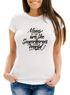 Damen T-Shirt Moms are the real Superheroes of the world Geschenk für Mutter Muttertag Slim Fit Moonworks®preview