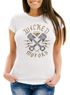 Damen T-Shirt Motorrad Biker Racing Wicked Motors Slim Fit Neverless®preview