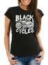 Damen T-Shirt Motorrad Biker Vintage Retro Slim Fit Neverless®preview