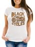 Damen T-Shirt Motorrad Biker Vintage Retro Slim Fit Neverless®preview
