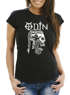 Damen T-Shirt Odin Totenkopf Bart Nordische Mythologie Odin Fashion Streetstyle Slim Fit Neverless®preview
