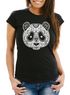Damen T-Shirt Panda Mask Paisley Muster Day of Dead Slim Fit Moonworks®preview