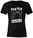 Damen T-Shirt Pew Pew Madafaka Katze Cat Most Wanted Meme Spruch Trend Slim Fit Moonworks®preview