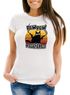 Damen T-Shirt Pew Pew Madafakas Katze Western Cat Meme Slim Fit Moonworks®preview