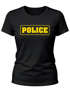 Damen T-Shirt Police Polizei-Kostüm Polizistin Fun-Shirt Fasching Verkleidung Kostüm Karneval Slim Fit Moonworks®preview