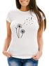 Damen T-Shirt Pusteblume Musiknoten Noten Musik Dandelion Slim Fit tailliert Baumwolle Neverless®preview