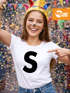 Damen T-Shirt Salz Kostüm Buchstabe S Fasching Karneval Fun-Shirt Slim Fit Moonworks®
preview