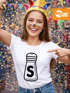 Damen T-Shirt Salz und Pfeffer Partner-Shirt Fasching Karneval Kostüm Verkleidung Teamshirt Paarshirt Fun Slim Fit Moonworks®preview