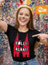 Damen T-Shirt Shirt Karneval Köln Kölle Alaaf Kostüm-Ersatz Verkleidung Last Minute Faschingskostüme Frauen Slim Fit Moonworks®preview