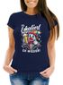 Damen T-Shirt Spruch Es eskaliert eh Frosch Einhorn Clown Fasching Karneval Frauen Fun-Shirt lustig Moonworks®preview