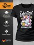 Damen T-Shirt Spruch Es eskaliert eh Frosch Einhorn Clown Fasching Karneval Frauen Fun-Shirt lustig Moonworks®preview