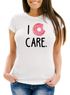 Damen T-Shirt Spruch I donut care Donut Motiv funny shirt Slim Fit Moonworks®preview
