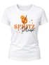 Damen T-Shirt Spruch - Spritz Mädels - Kostümidee Mädelsabend JGA Mottoparty Fasching Karneval After Work Party Moonworks®preview