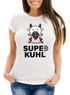 Damen T-Shirt Super Kuhl Kuh Slim Fit Moonworks®preview