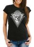 Damen T-Shirt Totenkopf Skull Diamond Diamant Slim Fit Moonworks®preview