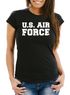 Damen T-Shirt U.S. Air Force Fun-Shirt Fasching Verkleidung Karneval Kostüm Moonworks®preview
