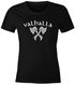 Damen T-Shirt Valhalla Viking Axt Nordische Mythologie Odin Fashion Streetstyle Slim Fit Neverless®preview