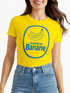 Damen T-Shirt - Verkleidet als Banane - Fasching Karneval Ersatz Verkleidung Last Minute Kostüm Funshirt Slim Fit Moonworks®preview