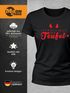 Damen T-Shirt Verkleidet als Teufel Kostüm Fasching Fastnacht Karneval Slim Fit Moonworks®preview