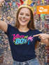Damen T-Shirt - Vibes of the 80s - Fasching Karneval Ersatz Verkleidung Last Minute Kostüm Funshirt Slim Fit Moonworks®preview