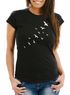 Damen T-Shirt Vögel Birds Fly Slim Fit Neverless®preview