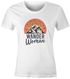 Damen T-Shirt Wander Woman Wanderer Outdoor Geschenke für Wanderfans Frauen Racerback Moonworks®preview