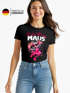 Damen T-Shirt - Wild Berry Maus- Fasching Karneval Ersatz Verkleidung Last Minute Kostüm Funshirt Slim Fit Moonworks®preview