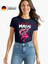 Damen T-Shirt - Wild Berry Maus- Fasching Karneval Ersatz Verkleidung Last Minute Kostüm Funshirt Slim Fit Moonworks®preview