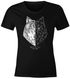 Damen T-Shirt Wolf Polygon Kunst Grafik Tiermotiv Fashion Streetstyle Neverless®preview