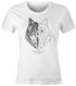 Damen T-Shirt Wolf Polygon Kunst Grafik Tiermotiv Fashion Streetstyle Neverless®preview