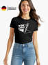 Damen T-Shirt You looked reingeschaut Bongoloch Skelett Frauen Fun-Shirt lustig Moonworks®preview