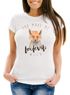Damen T-Shirt You make me fox devils wild Liebe Spruch Love Quote lustig verliebt Freund Freundin Slim Fit Moonworks®preview