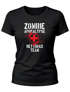 Damen T-Shirt Zombie Apokalypse Rettungsteam Fasching Halloween Verkleidung Horror Fun-Shirt Slim Fit Moonworks®preview