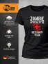 Damen T-Shirt Zombie Apokalypse Rettungsteam Fasching Halloween Verkleidung Horror Fun-Shirt Slim Fit Moonworks®preview